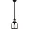 Quoizel Cornelia Mini Pendant 1 Light Matte Black CNE1508MBK - alternate 2